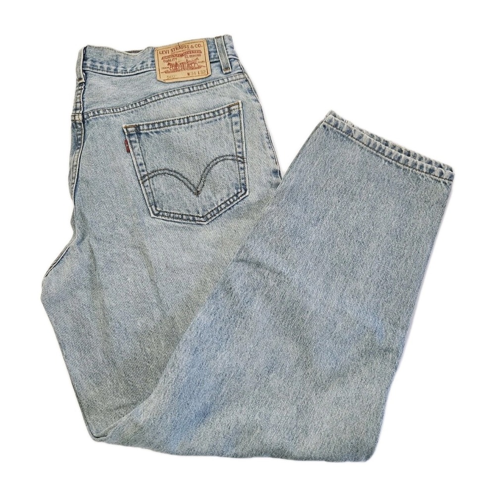 VTG Levis 560 Mens Blue Jeans - Loose Fit Baggy Taper Leg - Size 34x32